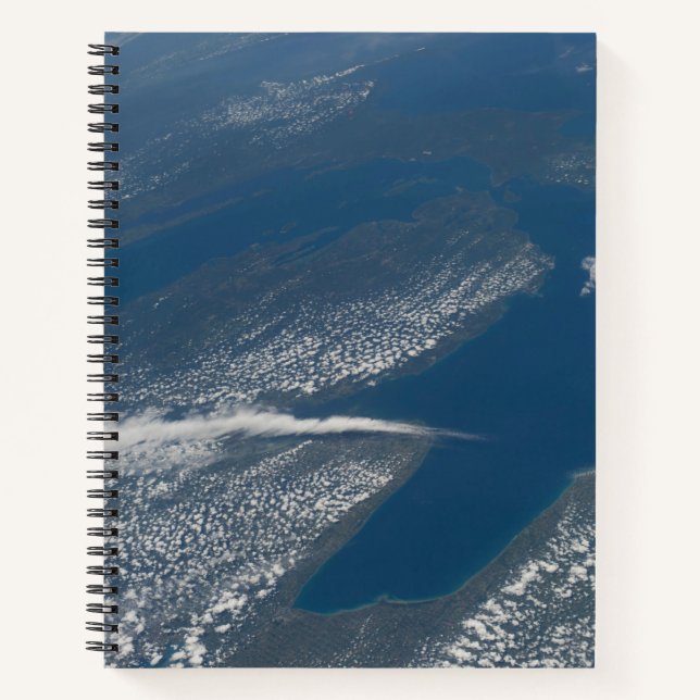 Lake Michigan, Lake Huron And State Of Michigan. Notebook (Front)