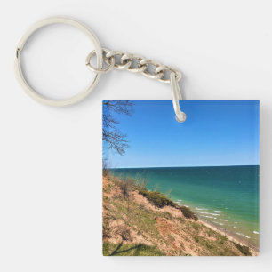 Lake Michigan, Port Washington, WI Keychain
