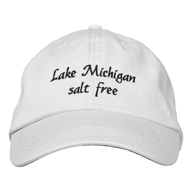 Lake Michigan - salt free Embroidered Hat (Front)