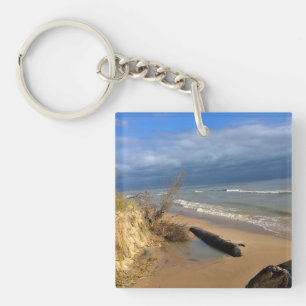 Lake Michigan, Sheboygan, Wisconsin Keychain