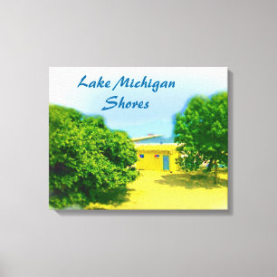 Lake Michigan Shores of Chicago Beach Canvas Print