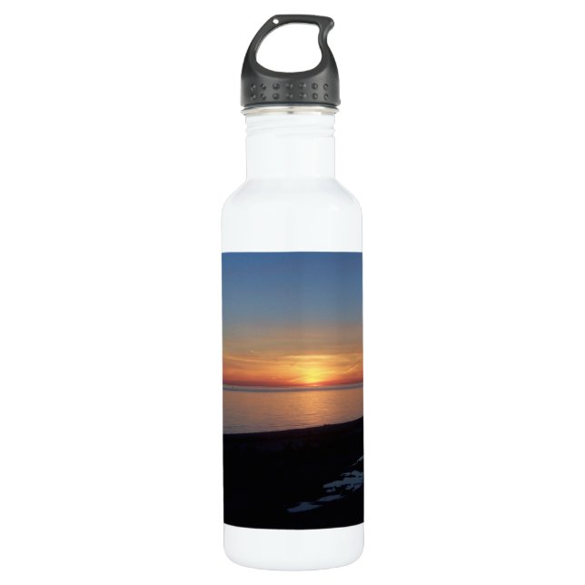Lake Michigan Sunset 710 Ml Water Bottle (Front)