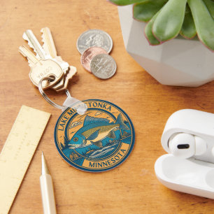 Lake Minnetonka, Minnesota fishing and boating Keychain