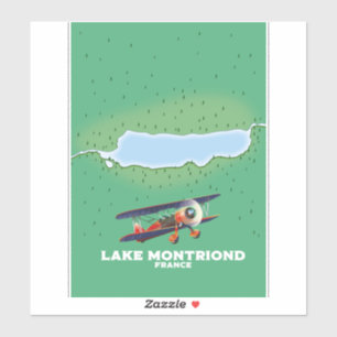 Lake Montriond France vacation poster.