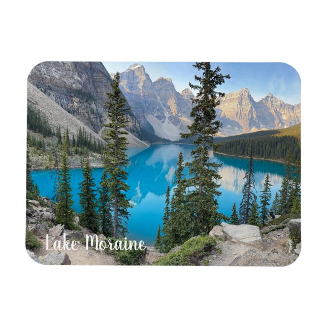 Lake Moraine in Banff Canada Magnet (Horizontal)