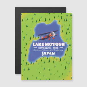 Lake Motosu Japanese Travel map.