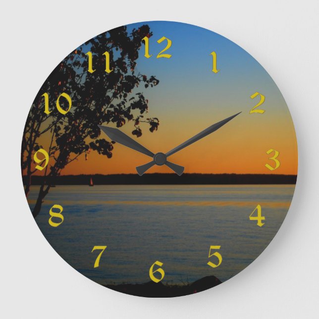 Lake Murray Large Round Wall Clock (Front)