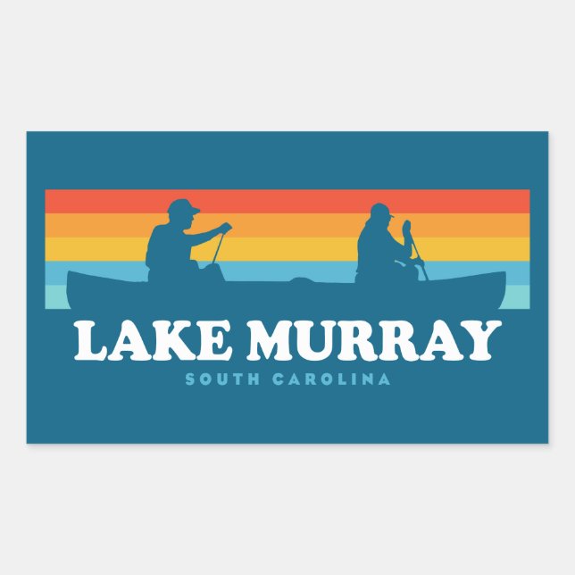 Lake Murray South Carolina Canoe Sticker (Front)
