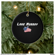 Lake Murray South Carolina Eagle Ceramic Ornament