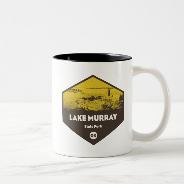 Lake Murray State Park Oklahoma Two-Tone Coffee Mug (Right)