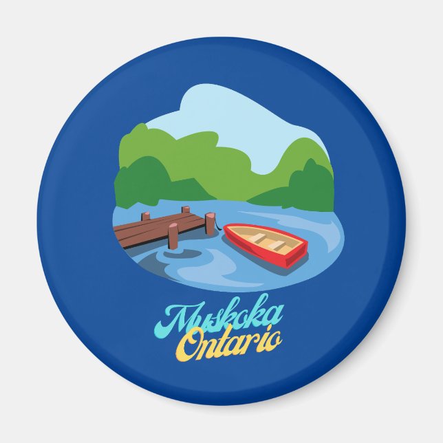 Lake Muskoka Ontario Canada Magnet (Front)