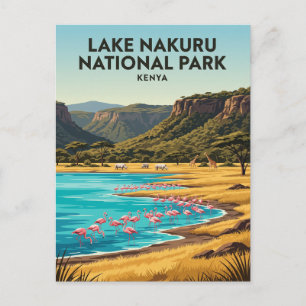 Lake Nakuru National Park Kenya Postcard