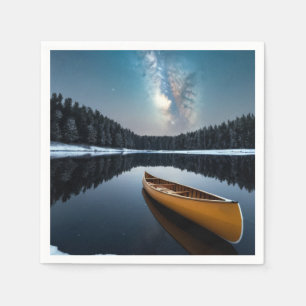Lake Nature Outdoors Landscape Calm Peaceful Relax Napkin