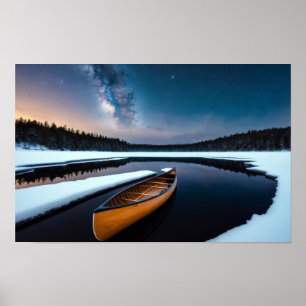 Lake Nature Outdoors Landscape Calm Peaceful Relax Poster