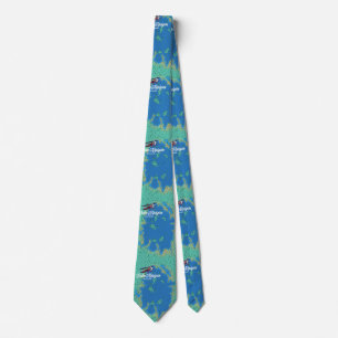 Lake Nipigon Canada map Tie