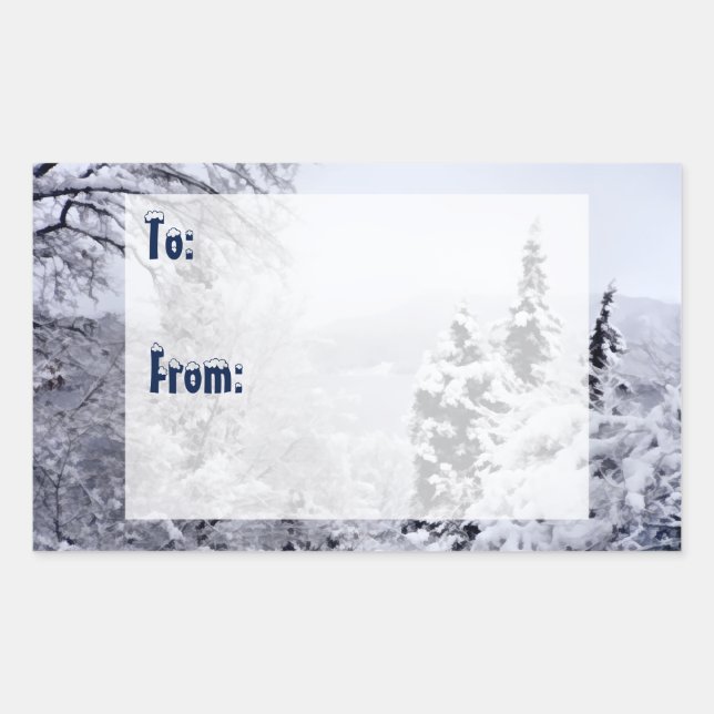 Lake Nojiri Gift Tag Stickers (Front)
