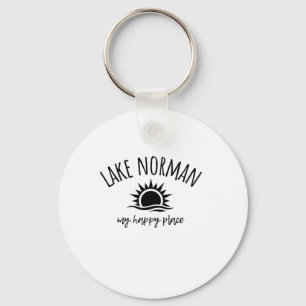 Lake Norman My Happy Place Nc Boating Fishing Camp Keychain