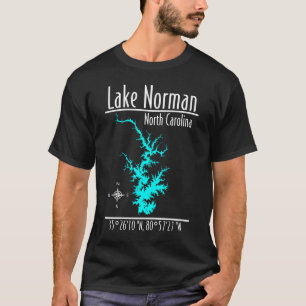 Lake Norman North Carolina Map T-Shirt