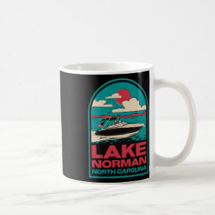 Lake Norman Retro Boating Nc  Coffee Mug
