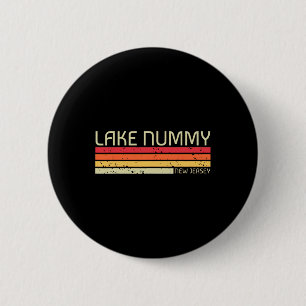 Lake Nummy New Jersey Funny Fishing Camping Summer 2 Inch Round Button