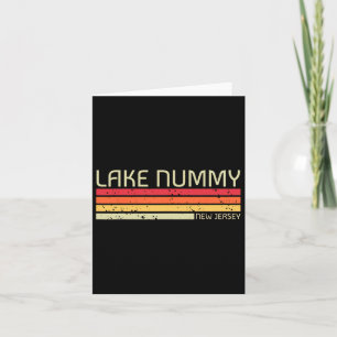 Lake Nummy New Jersey Funny Fishing Camping Summer Card