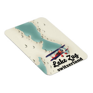 Lake of Staz Switzerland lake map Magnet