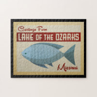 Lake of the Ozarks Fish Vintage Travel