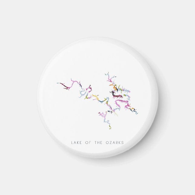 Lake of the Ozarks Minimalist Silhouette Magnet (Front)
