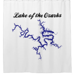 Lake of the Ozarks Missouri Blue Shoreline Map