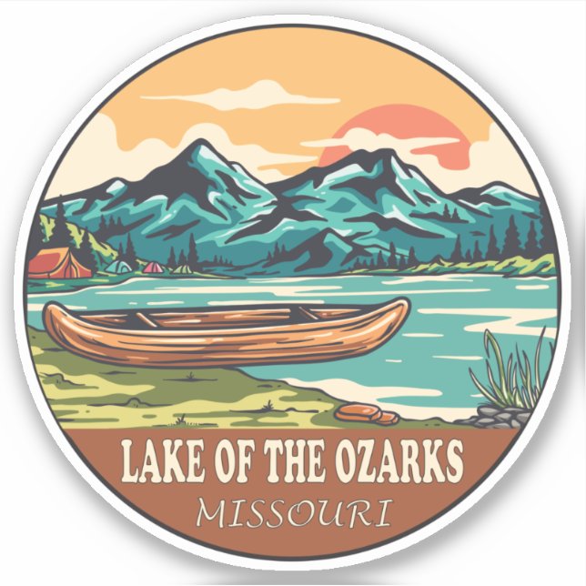 Lake of the Ozarks Missouri Boating Fishing Emblem (Front)