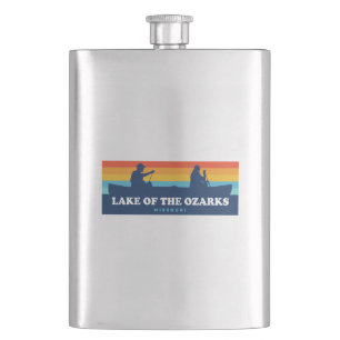 Lake Of The Ozarks Missouri Canoe Hip Flask