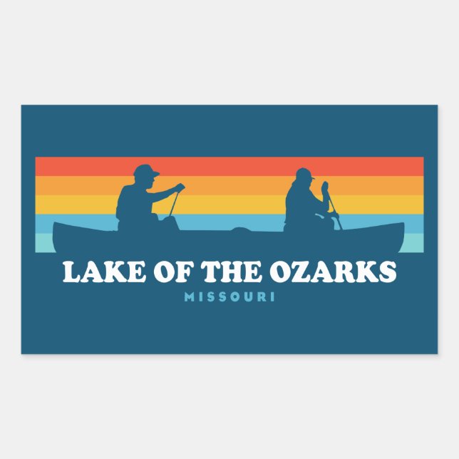 Lake Of The Ozarks Missouri Canoe Sticker (Front)