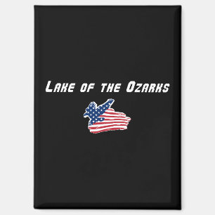 Lake of the Ozarks Missouri Eagle Flag Magnet