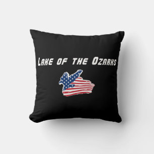Lake of the Ozarks Missouri Eagle Throw Pillow