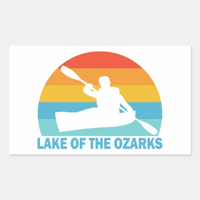 Lake Of The Ozarks Missouri Kayak Sticker (Front)