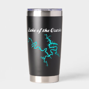 Lake of the Ozarks Missouri Map Thermal Tumbler