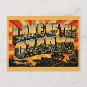 Lake of the Ozarks Missouri Serpentine Lake Bluffs Postcard