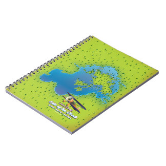 Lake of the Woods,Ontario,Manitoba,Minnesota map Notebook