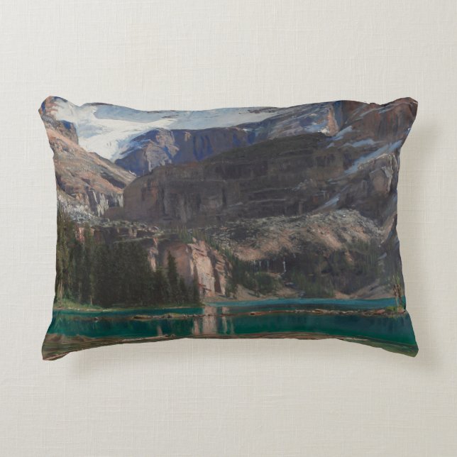 Lake O'Hara by John Singer Sargent, Victorian Art Accent Pillow (Front)