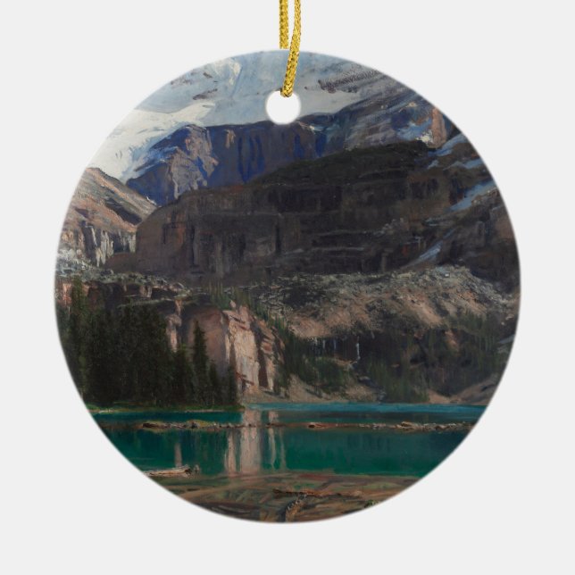 Lake O'Hara by John Singer Sargent, Victorian Art Ceramic Ornament (Front)