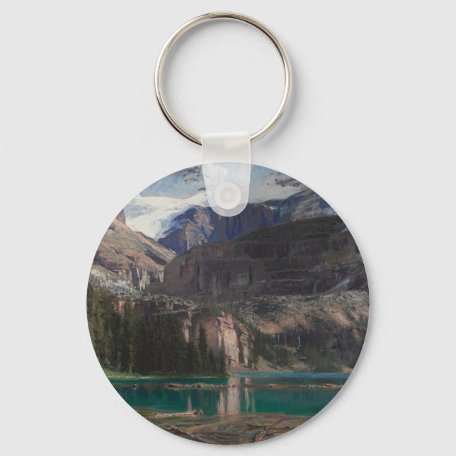 Lake O'Hara by John Singer Sargent, Victorian Art Keychain (Front)