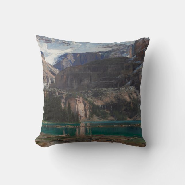 Lake O'Hara by John Singer Sargent, Victorian Art Throw Pillow (Front)