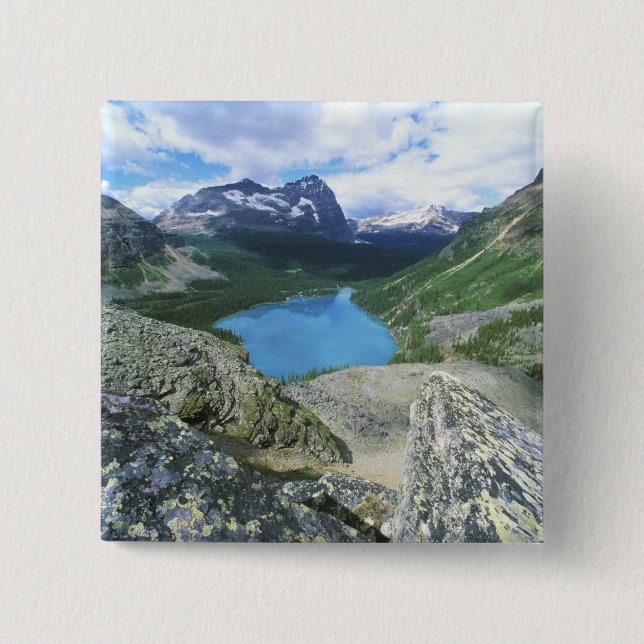 Lake O'Hara, Yoho NP, BC, Canada 2 Inch Square Button (Front)