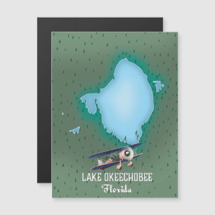 Lake Okeechobee Florida map.