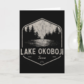 Lake Okoboji Iowa Outdoors Vintage Card