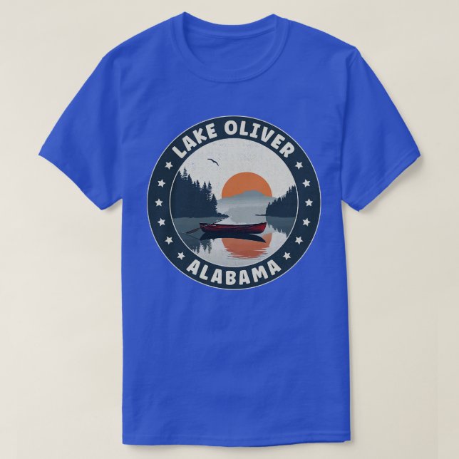 Lake Oliver Alabama Sunset TShirt (Design Front)