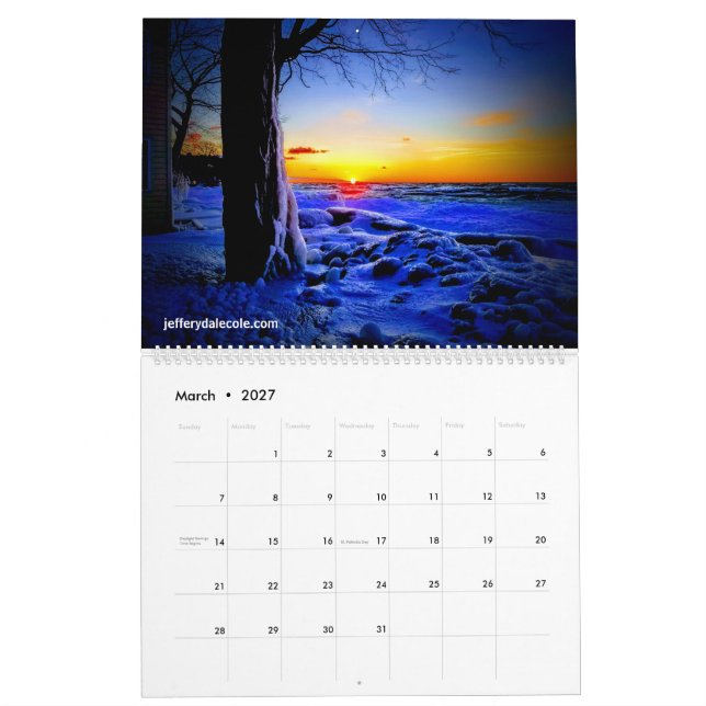 Lake Ontario Calendar (Mar 2027)