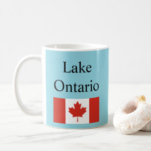 Lake Ontario Canada Flag Coffee Mug