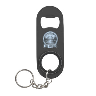 Lake Ontario Etching‑Style | Blue & Grayscale Keychain Bottle Opener
