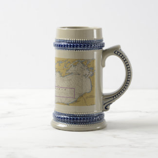 Lake Ontario Nautical Chart Beer Stein